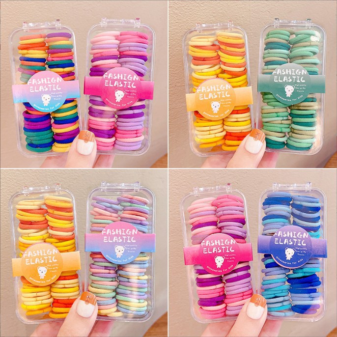 Banda de goma para niñas Tamaño pequeño no duele el cabello banda de pelo de pulgar elástico corbata de bebé para niños pequeña Choo cuerda de pelo Linda accesorios para el cabello