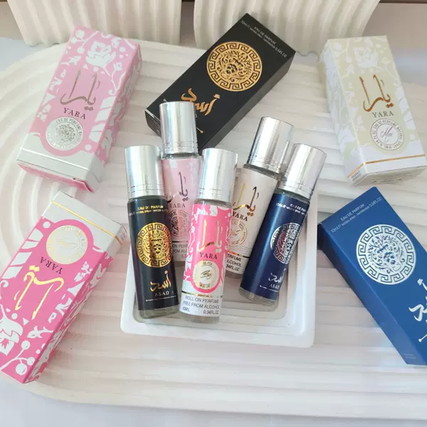 High-Quality Export Popular Lattafa Yara Roll-On Perfume Neutral Men and Women Long-Lasting Fragrance 10ml Wholesale