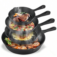 Cast Iron Skillet Set Pre Seasoned Chef Grade 10 8 65