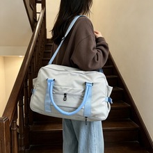 大容量旅行包女轻便手提健身包休闲行李袋单肩斜挎休闲旅行包