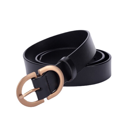 Women's cowhide belt Korean style fashion simple decorative trouser belt ins Hong Kong style four seasons style manufacturer wholesale
