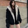 保暖加厚秋冬季连帽棉服