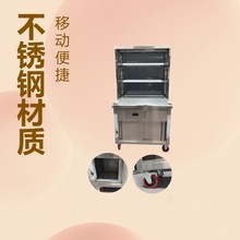 出口热卖不锈钢小吃车马来西亚档口Mee stall小吃摊推车带架子