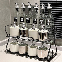 轻奢风陶瓷调料罐瓶厨房油壶套装调料瓶家用调味罐防尘调料盒批发