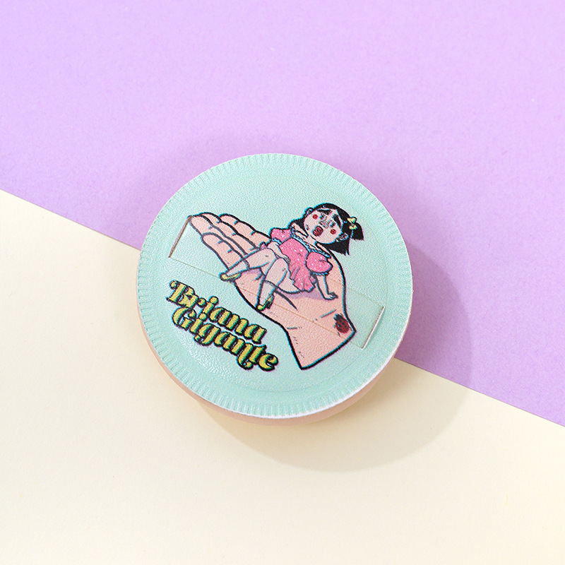 Puff de malvavisco redondo personalizado de fábrica, no coma polvo, seco y húmedo, patrón de logotipo impreso, huevo de belleza al por mayor