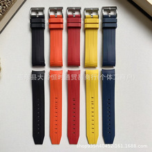 厂家直销氟橡胶表带天唆海星T120运动潜水表带男女通用手表带21mm