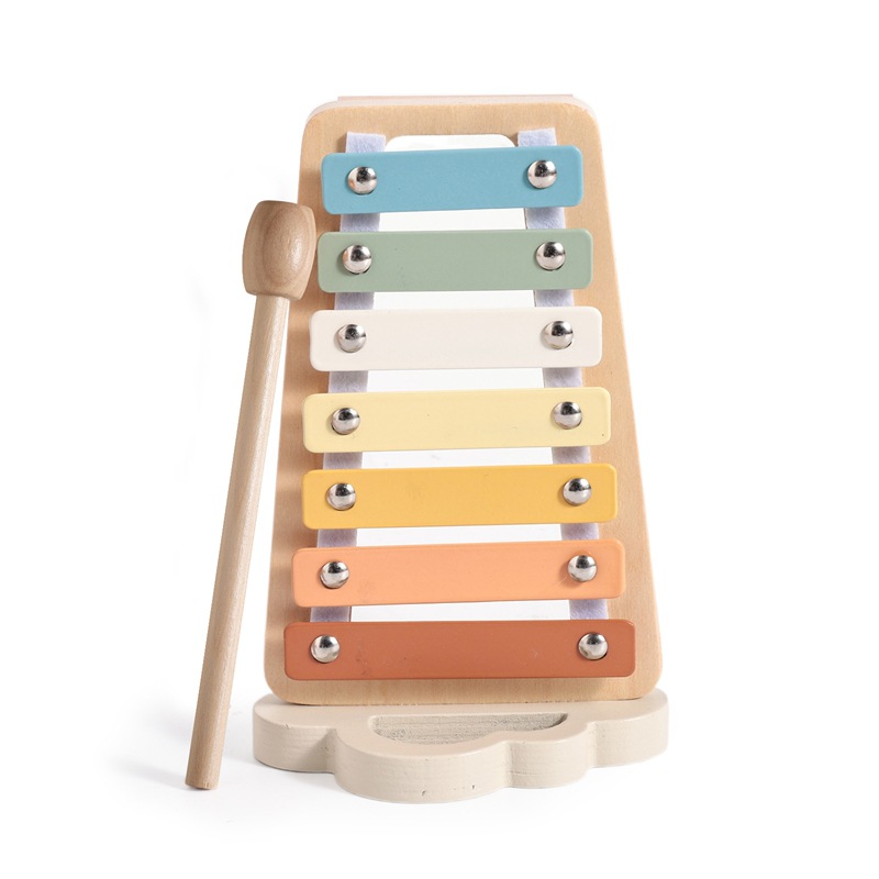 Amazon estilo caliente madera para bebés y niños pequeños educación temprana música iluminación instrumento musical juguete lindo instrumento de percusión nórdico