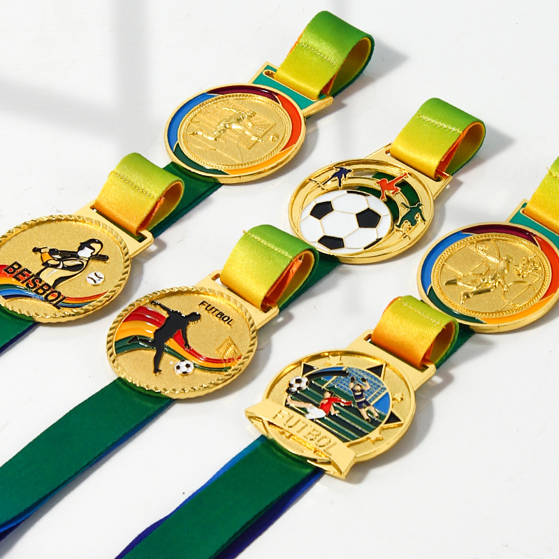 Medalla de aleación de zinc hecha a medida, medallas de fútbol, baloncesto, béisbol, medallas de honor metálicas
