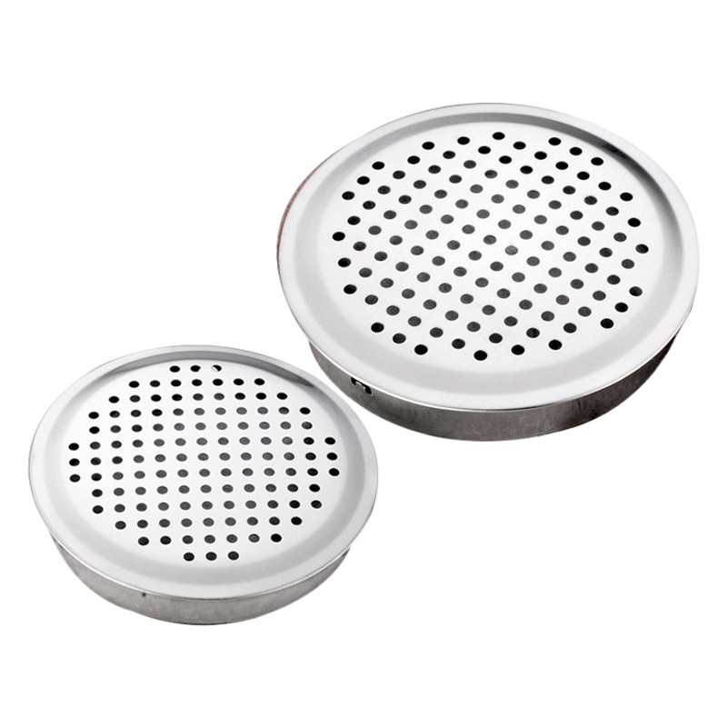 Agujero transpirable de acero inoxidable gabinete del zapato agujero de ventilación incorporado bolsa de carbón activado cubierta decorativa transpirable agujero transpirable a prueba de humedad