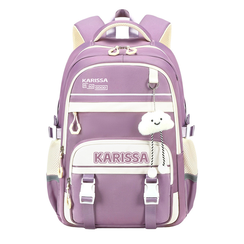 Mochila de descompresión ligera de estudiantes de secundaria de alta capacidad para reducir la carga impermeable de estudiantes de secundaria primaria mochila de grado 5 o 6