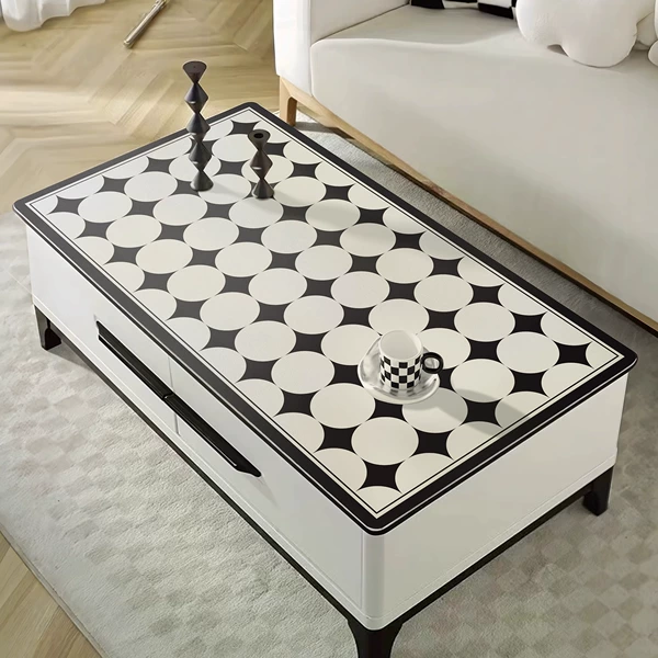 Black dot round grid [double-sided leather anti-slip bottom]