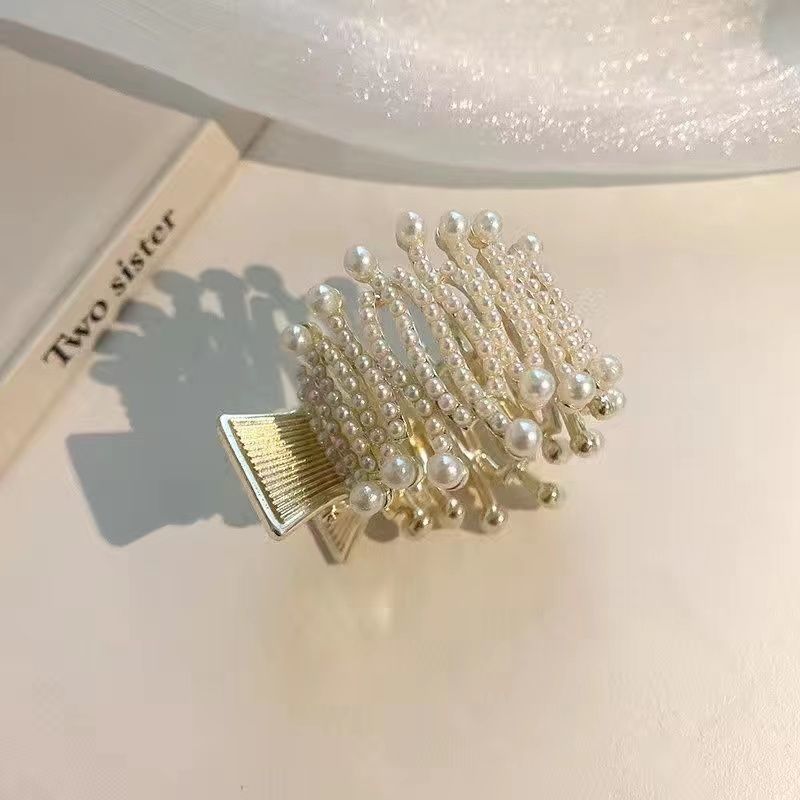 合金水钻黑色马尾夹