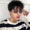 Sunglasses, fashionable trend glasses hip-hop style suitable for men and women, European style