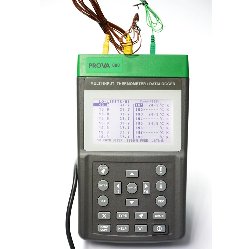 Тайвань Баохуа PROVA-800/830 цветной экран многоточечный термометр 8-канальных термометров
