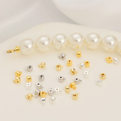 18K gold plated colorfast pearl necklace and bracelet clasp wire rope fixed clasp DIY handmade accessories