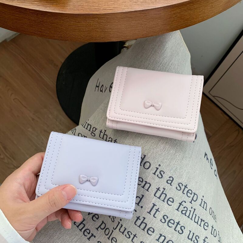 かわいい風リボン小 70% off レディース財布 ins 70% off 多機能大容量軽量コンパクト小銭入れ|undefined