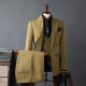 Men's double breasted suit suit men's business formal wear Korean bridesmaid suit wedding suit bridegroom suit jacket men