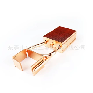 散热模组热管散热器来图来样厂家定制紫铜纯铜电脑周边散热器