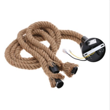 Cuerda de cáñamo araña vintage estilo industrial Bar Café restaurante Tienda Ropa Americana creativa nostálgica personalizada lámparas decorativas