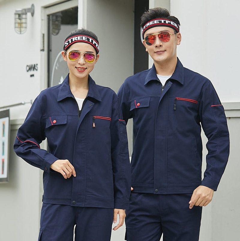 Pure cotton overalls men's labor protection clothing spring and autumn factory workshop welding clothing auto repair mechanical and electrical clothing custom wholesale flame retardant