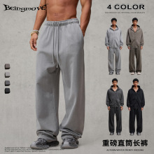 街头制燥|2025秋季欧美潮牌FOG大地色重磅直筒裤宽松休闲长裤男