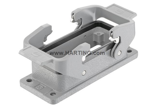 Harting哈丁09300161301连接器HAN 16B-BASE PNL 2 LEVERS IP67