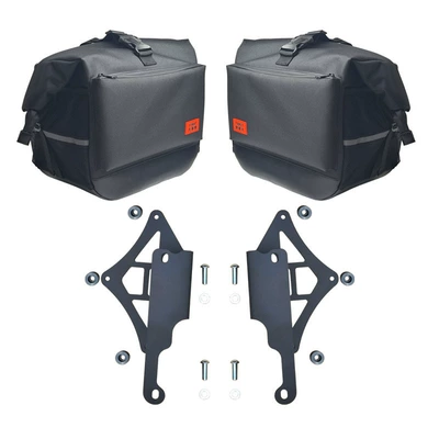 bar anti-drop bar competitive bar | Motorcycle bumper - black-oversized-canvas-single-bag-1-pair-mounting-bracket-1-pair