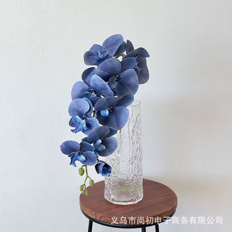 Jardín verano película adhesiva 3D sensación de mano simulación orquídea mariposa accesorios de fotografía en el hogar de 95 cm de altura multicolor opcional vestido para el hogar