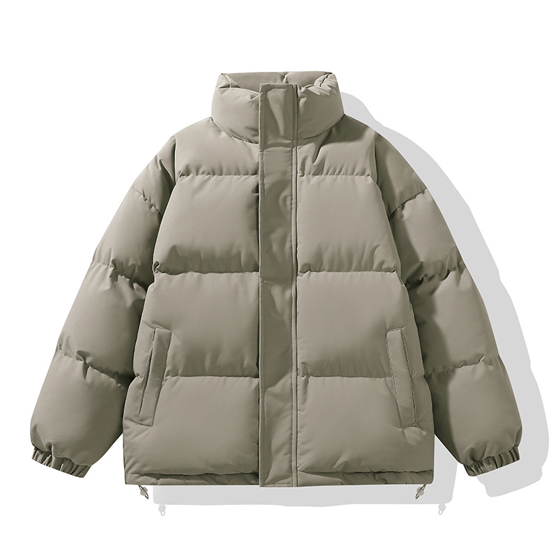 Padded Clothes For Men And Women Loose Stand-up Collar Padded Jacket Warm And Thickened Casual Padded Clothes Couple Jacket_viptrois.com