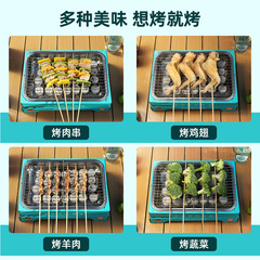 Home barbecue grill outdoor portable camping stove stainless steel disposable barbecue grill home charcoal barbecue grill