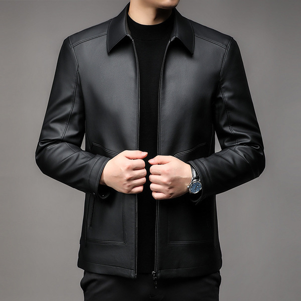 Demi-season solid color fleece jacket