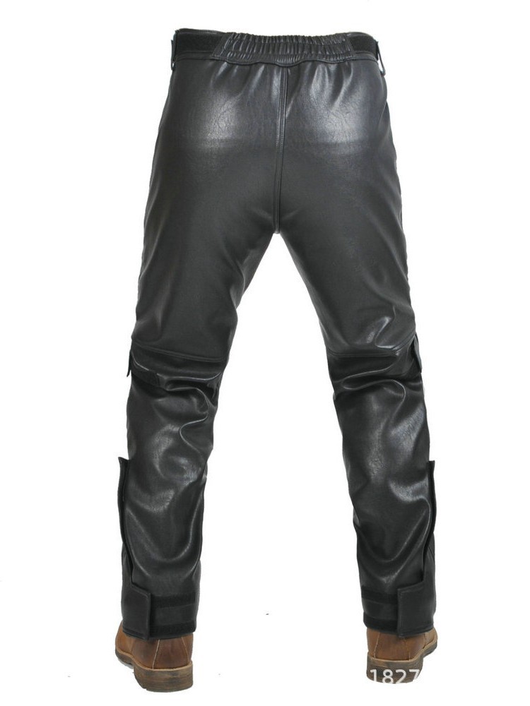 VOLERO pantalones de motocicleta calentados a prueba de caídas pantalones de algodón impermeables a prueba de viento pantalones de cuero protectores de silicona