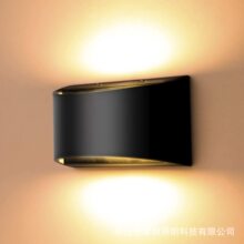 LED现代简约 感应壁灯美式室内床头装饰照明过道走廊铝材上下发光