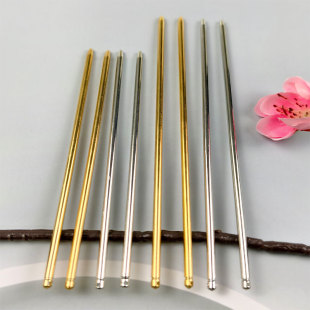 DIY Jewelry Accessories Hairpin Hair Stick Ancient Costume Headdress Beading Material Straight Stick Iron Straight Stick with Holes