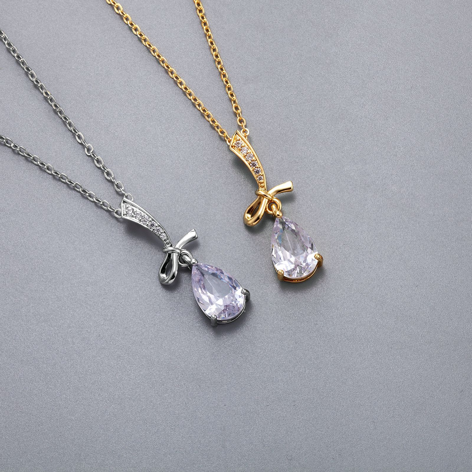 Brand pendant with zircon