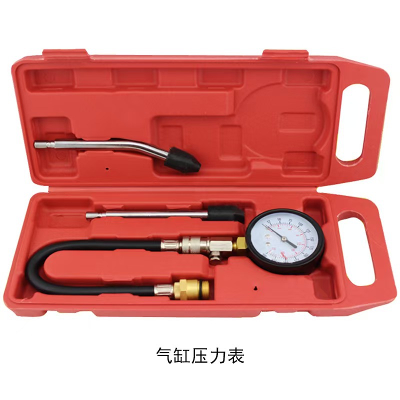 Medidor de presión de cilindro de automóvil Medidor de presión de cilindro Herramienta de detección de presión de cilindro Medidor de cilindro de motocicleta Medidor de presión de cilindro de motor