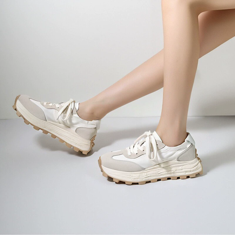 Дышащие мягкие балетные туфли для тренировок Forrest Gump для женщин, лето 2025, новые универсальные повседневные тонкие белые женские туфли