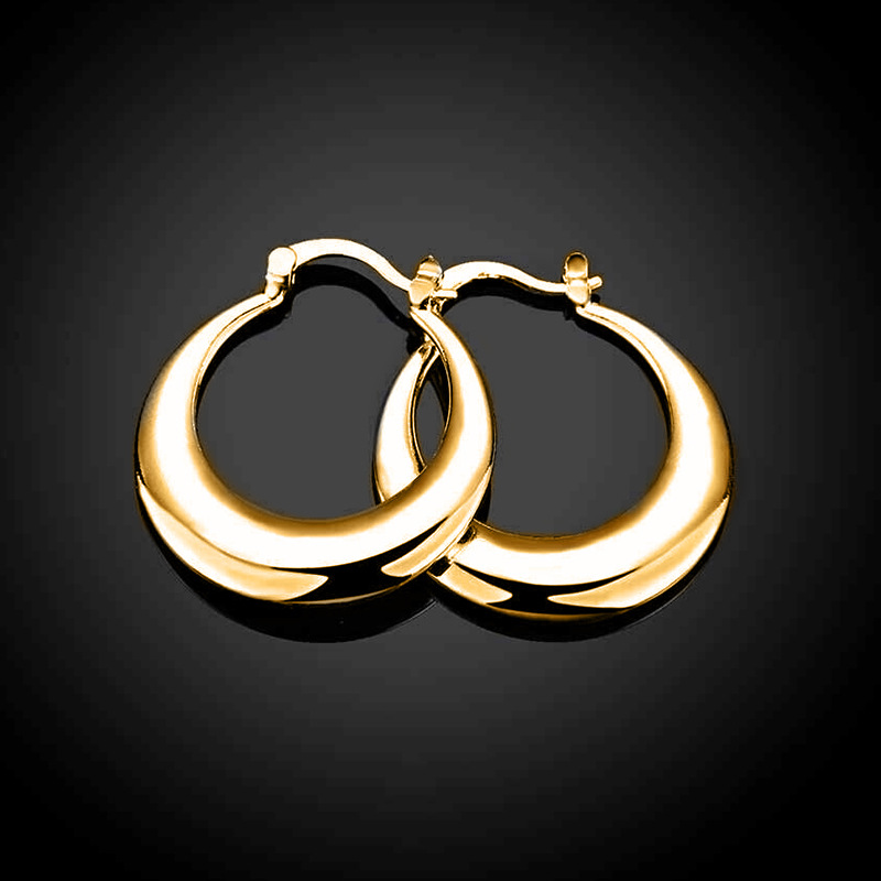 Plating Design 1 Pair IG Style Modern Style Commute U Shape Round Plating Copper Earrings