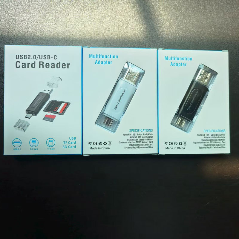 クロスボーダープライベートモデル Type-c 多機能高速カードリーダーコンピュータカーユニバーサル sd カメラメモリカード tf カード|undefined