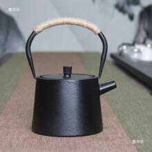 简约中式烧水泡茶铸铁壶家用养生壶铁茶壶茶具摆件茶室装饰品