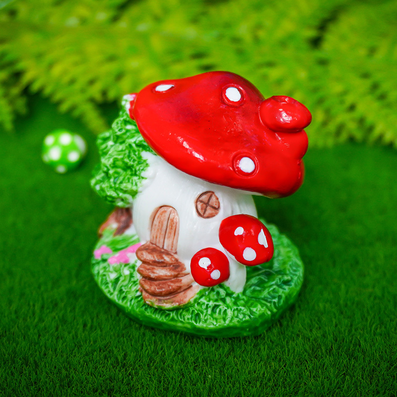 Adornos para Peceras con Forma de Casa de Hongo Roja Estilo Pastoral, Decoración para Acuarios, Micropaisaje, Adornos de Jardinería, Venta Transfronteriza en Amazon