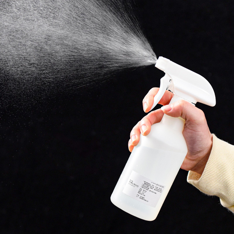 Botella pulverizadora transparente para alcohol y jardinería