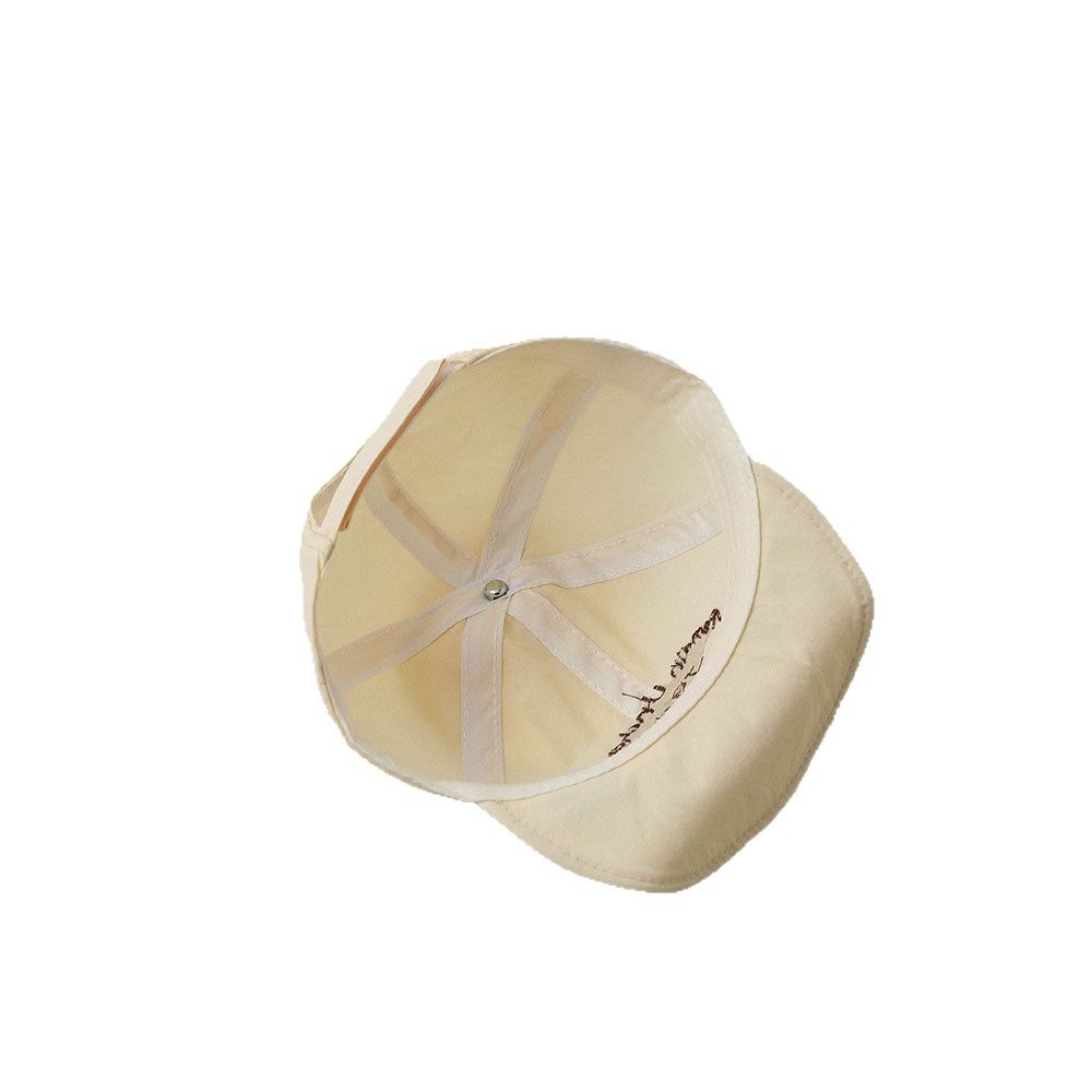 Bebé sombrero blando sombrero de verano sombrero de pato delgado sombrero de protección solar infantil letras de moda bordadas sombrero de bola