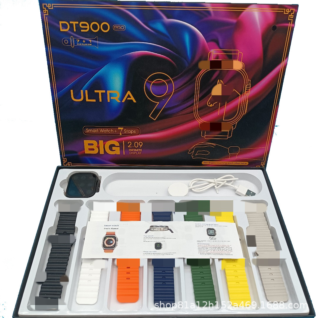 Huaqiang North DT900Pro Smart Phone Watch Men's and Women's Multifunctional Sports Business Cross-border Heart Rate Sleep Blood Pressure