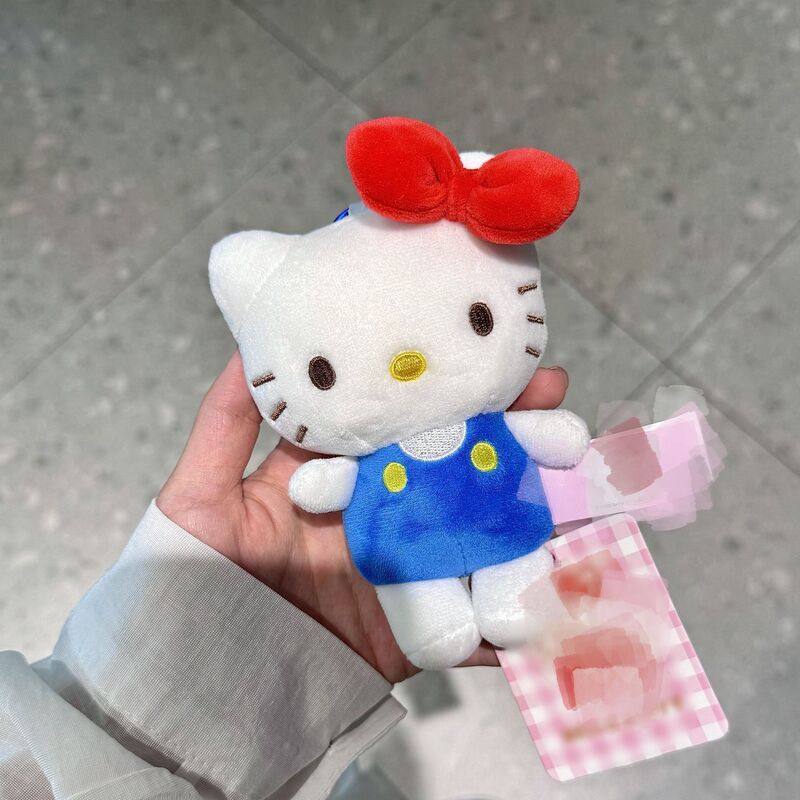 ジ・ヒョウと同じスタイルのチェック柄スカートショルダーバッグキティペンダントバッグペンダントギフト女の子のためのkt猫人形ペンダント|undefined