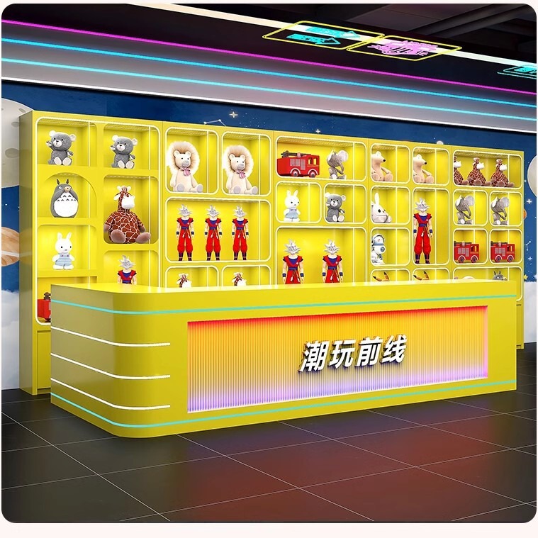 Tide play maternal and infant island front desk multi-storey shopping mall animation city hand-held toy paint display shelf display cabinet factory outlet