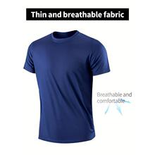 A 38968 Breathable Quick Dry Men's T-Shirt ��ɫ�˶�T��