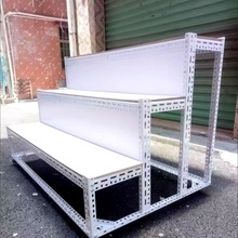 梯形货架展示架台阶式货架超市水果阶梯式鸡蛋干果阶梯式展示架