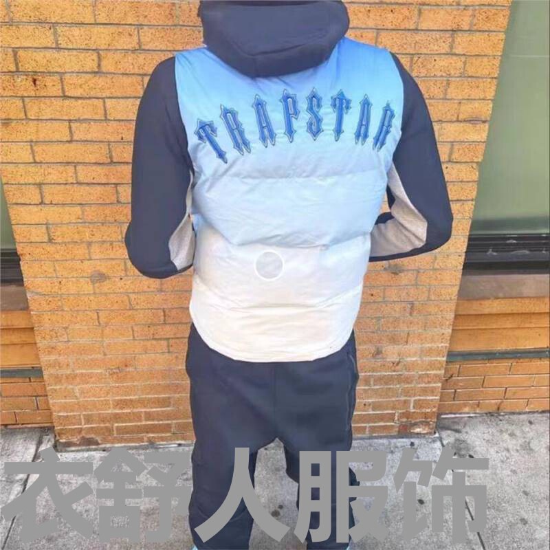 Trapstar down Cotton Vest Ukdripdrill European and American Stars Same Style Rap Hip-Hop Street