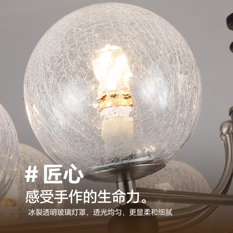 Lámpara de la sala de estar americana moderna medieval diseñador de la luz principal del pasillo 2025 nueva iluminación de la casa principal